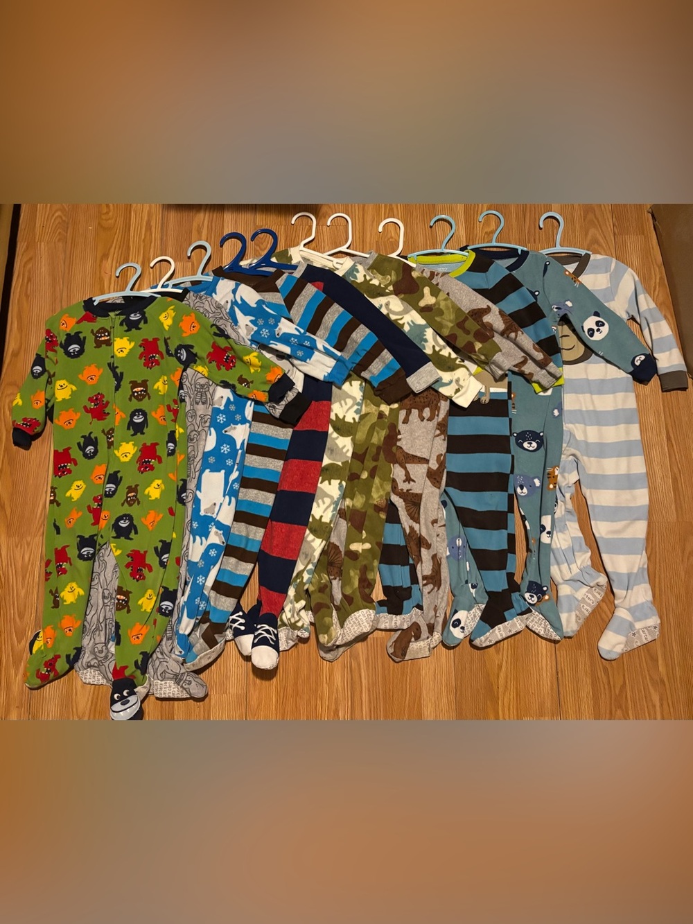 11 2T carters fleece sleepers for fall going into winter